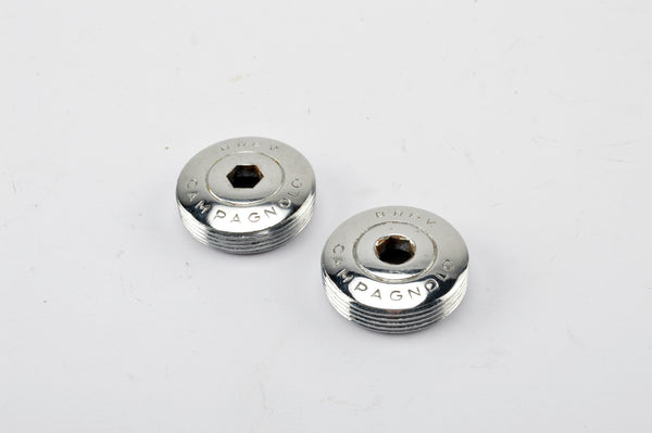 Campagnolo Record/Super Record steel crankset dustcaps from the 1970s - 80s