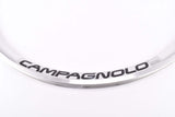 NOS Silver Campagnolo Eurus Carbbon single clincher front rim in 700c/622mm with 16 holes from the 2000s