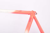 Defective neon pink yellow and white vintage road bike frame in 55.5 cm (c-t) / 54 cm (c-c)