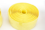 NEW Cinelli gel cork yellow handlebar tape with black end plugs from the 1990s NOS/NIB