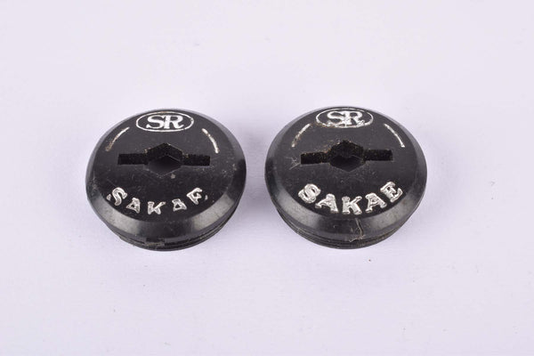 black Sakae/Ringyo (SR) plastic crank set dust caps