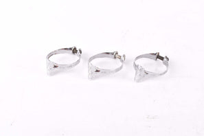 Campagnolo #649 top tube cable housing guide clip / clamp outer band set from the 1960s - 1980s