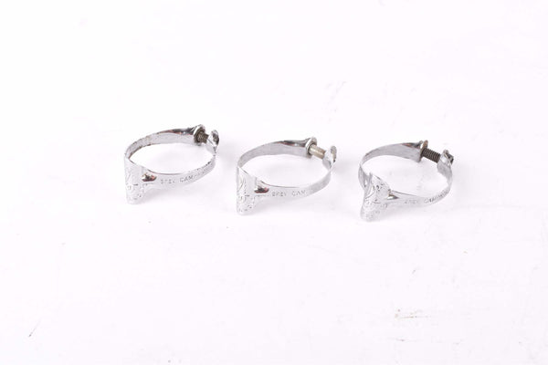 Campagnolo #649 top tube cable housing guide clip / clamp outer band set from the 1960s - 1980s