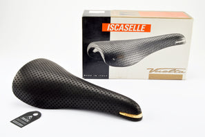 NEW Iscaselle Vuelta leather saddle from 1992 NOS/NIB