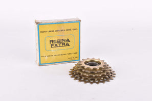 NOS/NIB Regina Oro 5-speed golden Freewheel with 14-24 teeth and english thread from 1985