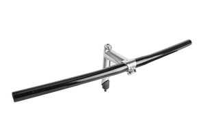 3ttt 90 degree Chromix Stem (90-130mm, 25.4 clamp) / 5 degree Flat Handlebars black anodized (580mm, 25.4 clamp)