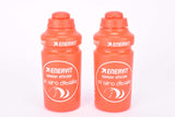 NOS set of 2 Andriolo Made in Italy red Enervit 81' Giro d'Italia 500ml water bottles