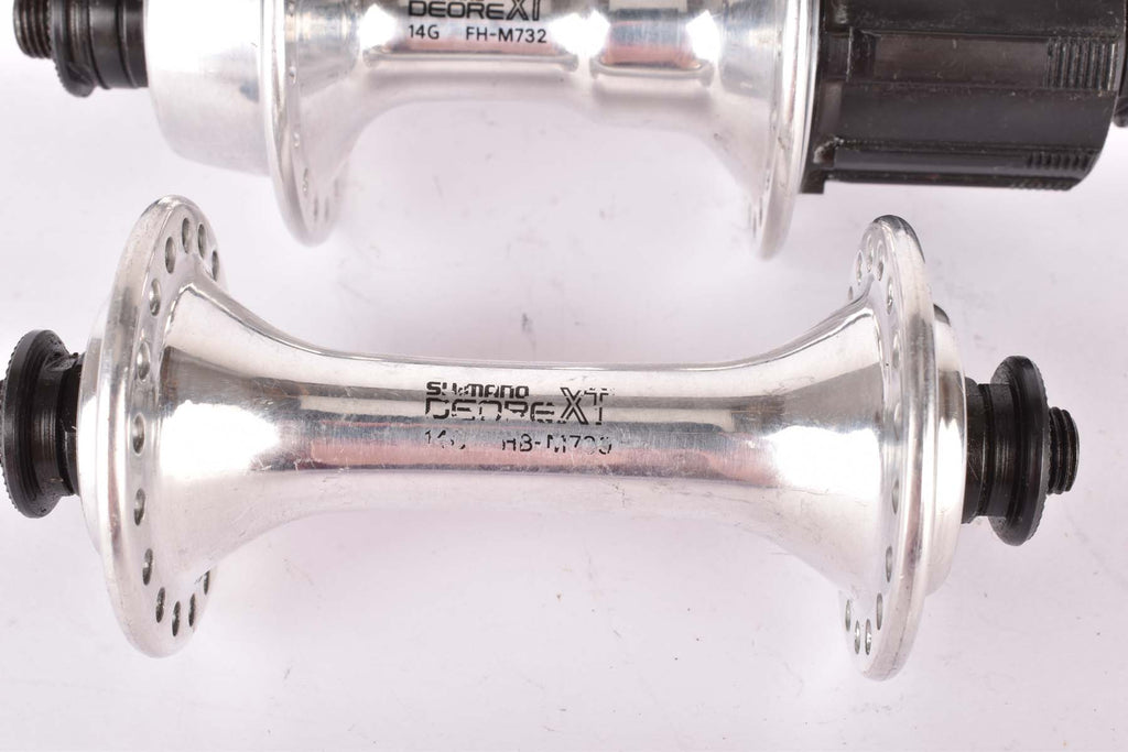 Paire De Douilles Shimano XT FH-M732 / HB-M730 - 36 Oeillets, Quick Release, Occasion