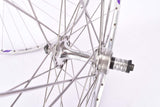 28" (700C / 622mm) Wheelset with Campagnolo Lambda Strada clincher Rims and Campagnolo Victory #422/000 or Triomphe #922/000 low flange hubs with english thread from the mid 1980s