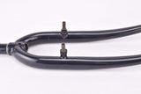 28" Dark Blue Trekking Steel Fork with Eyelets for Fenders and Rack