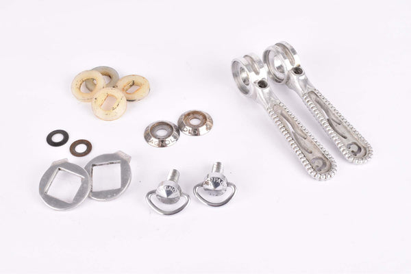 Chesini Panto milled Campagnolo Record  #1014 braze on Gear Lever Shifter Set from the 1980s