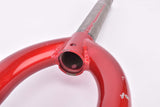 26" Red MTB Steel Fork with Eyelets for Fenders and Rack