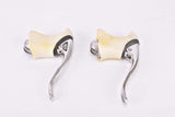 Shimano 105 #BL-1051 aero brake lever set with white hoods from the late 1980s