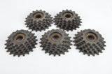 NOS 5 Shimano 5-speed freewheels, 13-22 teeth, from the 1980s