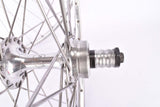 28" (700C / 622mm) Wheelset with Campagnolo Lambda Strada clincher Rims and Campagnolo Victory #422/000 or Triomphe #922/000 low flange hubs with english thread from the mid 1980s