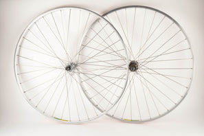 Wheelset with Mavic MA2 clincher rims and Shimano 105 #1050 #1051 hubs from 1980s