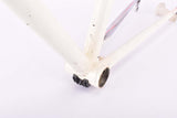Defective neon pink yellow and white vintage road bike frame in 55.5 cm (c-t) / 54 cm (c-c)