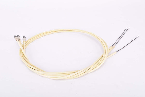 NOS White Weinmann Brake Cable Set #84.120 (Cable, Housing, Ferrule) for rear brake (3 pcs / 10 pcs)