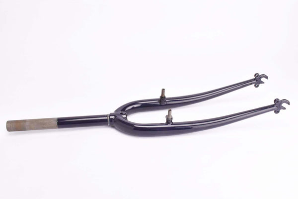 26" Dark Blue MTB Steel Fork with Eyelets for Fenders and Rack