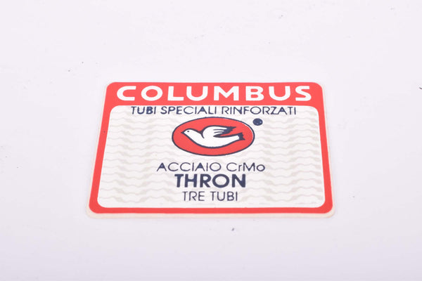 NOS Columbus Thron "Tubi Speciali Rinforzati Acciaio CrMo Tre Tubi" frame Decal