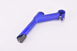 Blue MTB stem in size 100mm with 25.4mm bar clamp size from the 1990s / 2000s
