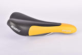 NOS Black & Yellow Iscaselle Hegos Saddle produced by Gipiemme from 1997