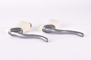 NOS Shimano 600 Ultegra #BL-6403 aero brake lever set with white hoods from the 1990s NOS