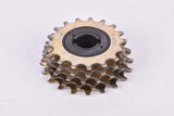 Suntour Pro Compe 5-speed golden freewheel with 17-21 teeth and english thread (BSA) from 1981
