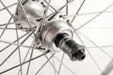 Wheelset with Mavic Module E2 clincher rims and Shimano 105 Golden Arrow #F105 #R105 hubs from the 1980s