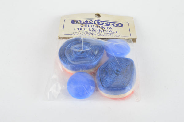 NOS/NIB Benotto Cello handlebar tape blue/white/red from the 1970-80s
