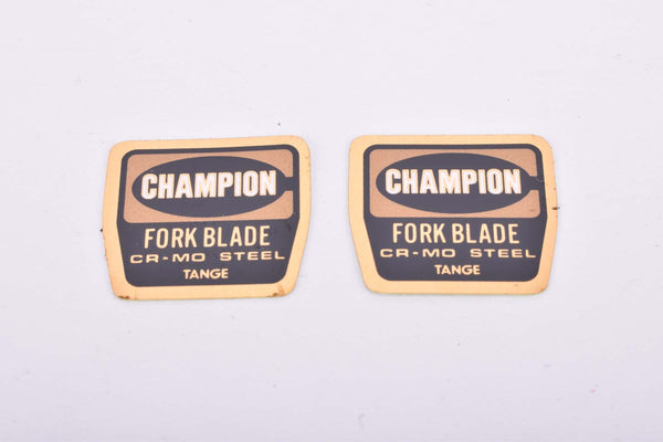 NOS Tange Champion Cr-Mo Steel Fork Blade fork Decal set