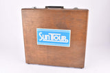 Empty Suntour Pro Compe and Perfect Freewheel Sprockets, Cogs and Parts Box (wooden case)