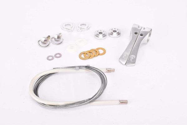NOS Campagnolo C-Record Friction #0118071 and #0118072 (#A281) braze-on Gear Lever Shifter Set from the 1980s - 1990s
