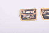 NOS Tange Champion Cr-Mo Steel Fork Blade fork Decal set