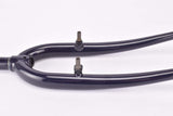 26" Dark Blue MTB Steel Fork with Eyelets for Fenders and Rack