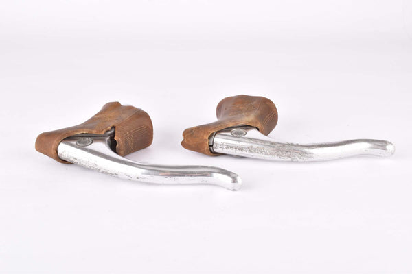 Campagnolo (Nuovo) Record Brake Lever set #2030 with brown worldlogo hoods