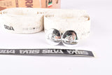 NOS Silva Cork branded De Rosa handlebar tape in white from the 1990s