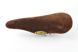 NEW Donza high quality darkbrown suede saddle from the 80s NOS