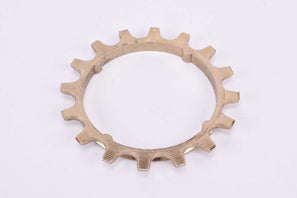 NOS Suntour Pro Compe #5 5-speed and 6-speed Cog, golden steel Freewheel Sprocket with integrated Spacer, with 16 teeth from the 1970s - 1980s