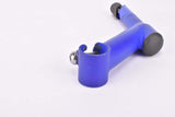 Blue MTB stem in size 100mm with 25.4mm bar clamp size from the 1990s / 2000s