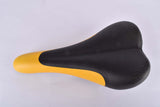 NOS Black & Yellow Iscaselle Hegos Saddle produced by Gipiemme from 1997