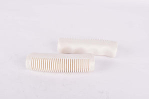 NOS white bike handlebar grips