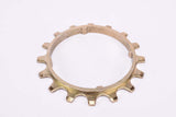 NOS Suntour Pro Compe #5 5-speed and 6-speed Cog, golden steel Freewheel Sprocket with integrated Spacer, with 16 teeth from the 1970s - 1980s
