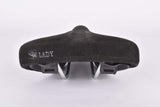 Black Selle San Marco Lady Anatomica 375 Suede Leather Saddle from the 1970s - 80s