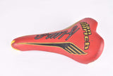 Red, black and yellow Selle Italia Turbo Matic 3 Jan Ulrich Saddle from 1998