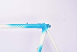 Blue and white Flanders vintage road bike frame in 61.5 cm (c-t) / 60 cm (c-c) from the 1980s