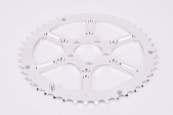 VeloOrange Grand Cru Outer Chainring for Doubles, 46 teeth, 50.4 BCD, Silver