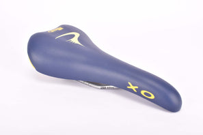 NOS Blue & Yellow / Green ish Pinarello labled Selle Italia XO Saddle from the 2000s