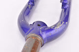28" Blue Trekking Steel Fork with Eyelets for Fenders and Low Rider