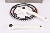 NOS/NIB Miche Competition Leader Crankset (Guarnitura Speciale) with 52/42 teeth in 170mm with  french pedal thread from the 1980s - defective